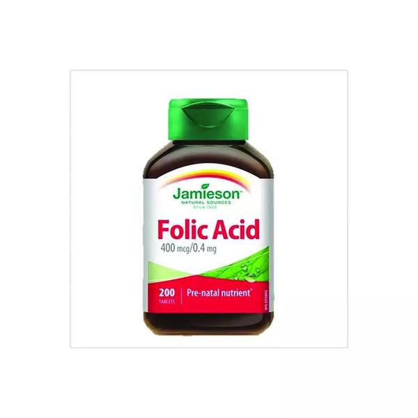 Jamieson Folic Acid 400Mcg/0.4Mg, 200 Tablet