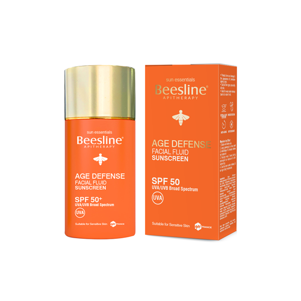 سائل حماية الوجه من أشعة الشمس Beesline Age Defense SPF 50+ 40 مل