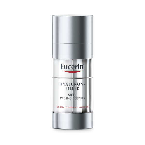 مقشر ليلي ومصل Eucerin Hyaluron Filler Night Peeling &amp; Serum 30 مل