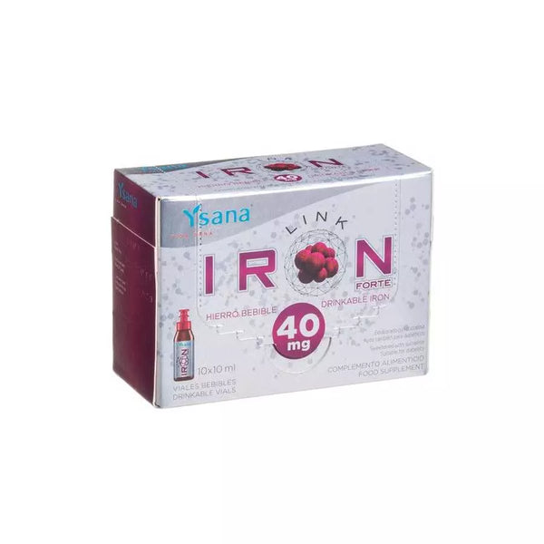 Iron Link Forte، شراب الحديد للبالغين 40 مجم، 10 أمبولات