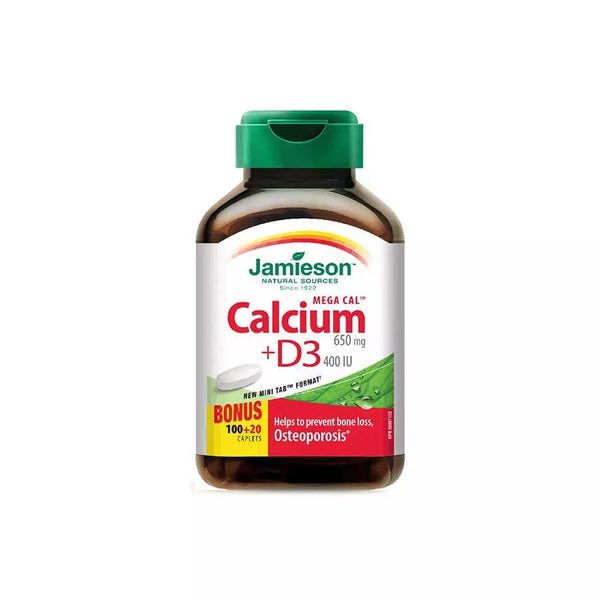 Jamieson Mega Cal Calcium With Vitamin D3 120 Capsule