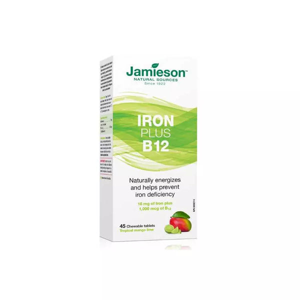 Jamieson Iron + Vitamin B12 Chewable Tablets 45TAB